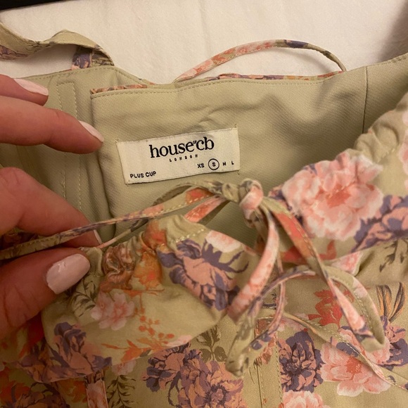 CARMEN - PEONY PRINT BUSTIER SUNDRESS - US SIZE SMALL - Picture 4 of 7